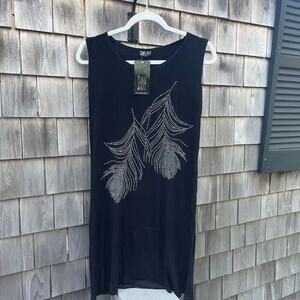 NWT Black Sleeveless Dress with Rhinestones, One Size, BUYER CHOOSES ONE